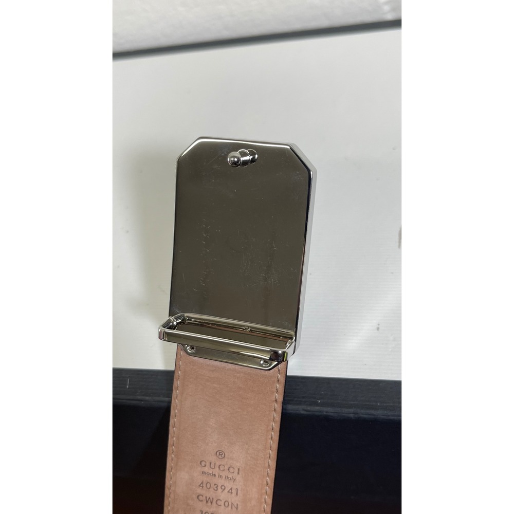 Gucci Signature GG Black Leather Adjustable Belt 403941 CWC0N Men's Size 100-40 - Picture 8 of 16